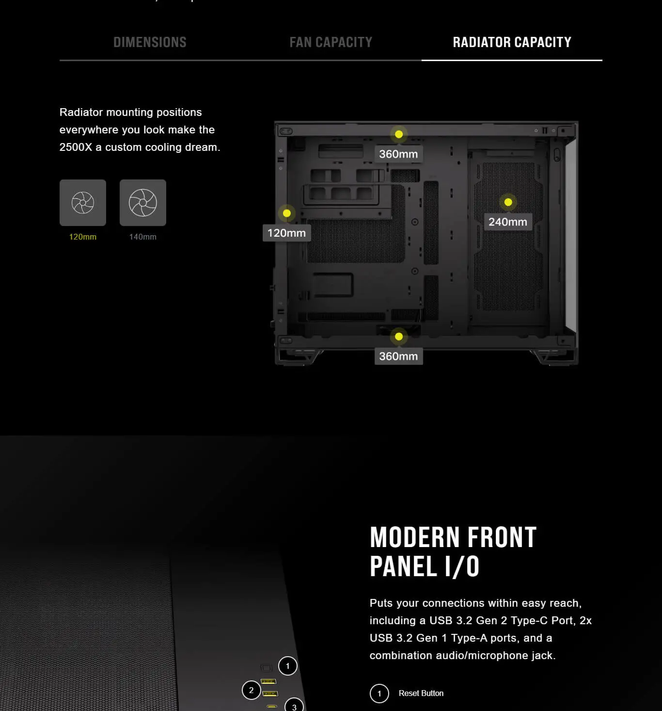 Corsair 2500X Airflow M-Atx Mini Tower Cabinet (Black) (CC-9011265-WW) 20 Corsair 2500X Airflow M Atx Mini Tower Cabinet Black Feature 7