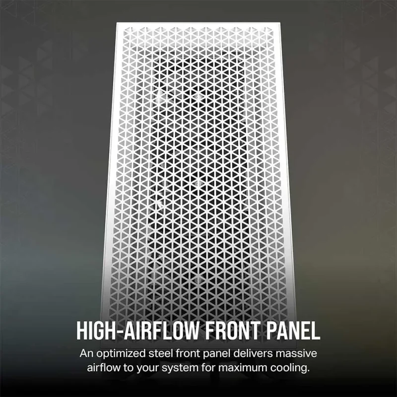 Corsair 3000D Airflow SI Edition Atx Mid Tower Cabinet (White) (CC-9011253-WW) - Image 2