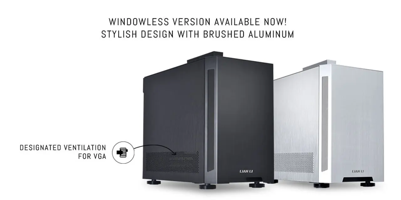 Lian Li Pc-Tu150 M-Dtx Mini Tower Cabinet With Tempered Glass Side Panel (Silver) (G99-TU150WA-IN) 9 LIAN LI TU150 Aluminium Cabinet feature 2