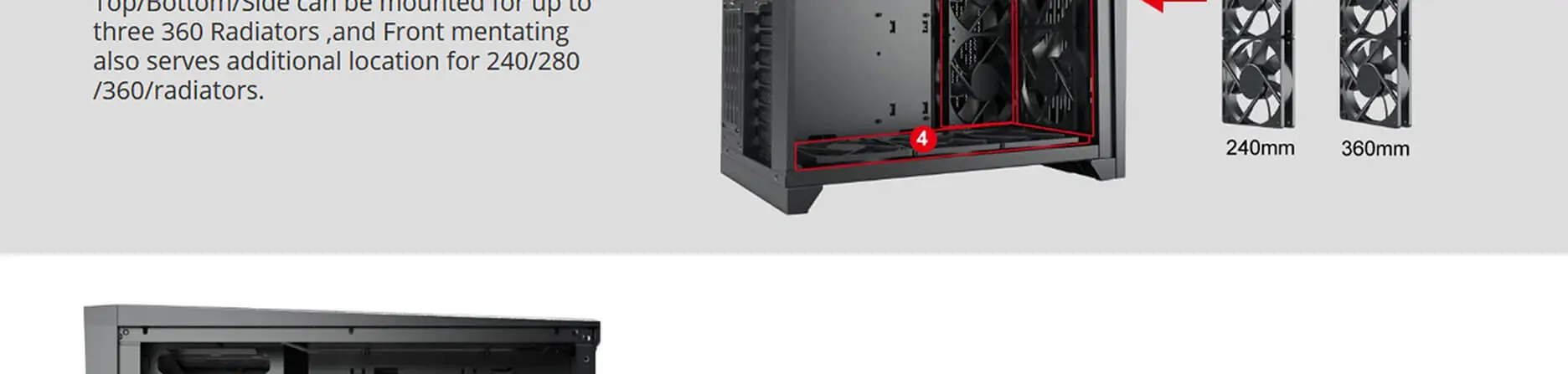 Lian Li Pc O11 Air Mid Tower Cabinet Black (G99.O11Ax.In) 11 Lian Li PC O11 Air Cabinet Black feature 5