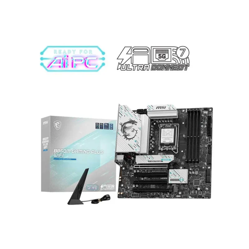Msi B860M Gaming Plus WiFi LGA1851 M-ATX DDR5 Motherboard