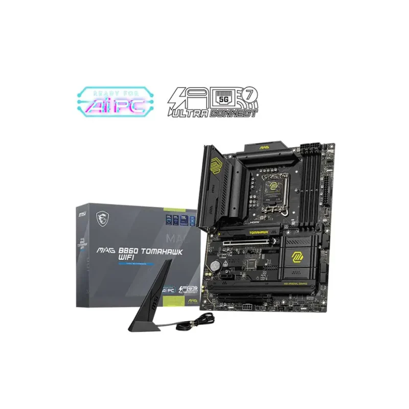 Msi Mag B860 Tomahawk WiFi LGA1851 ATX DDR5 Motherboard