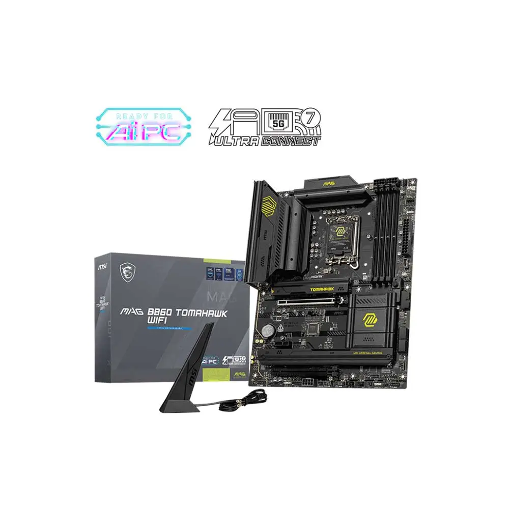 Msi Mag B860 Tomahawk WiFi LGA1851 ATX DDR5 Motherboard