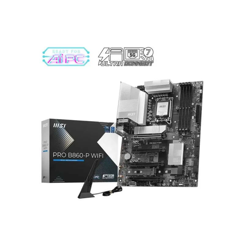 Msi Pro B860-P WiFi LGA1851 ATX DDR5 Motherboard