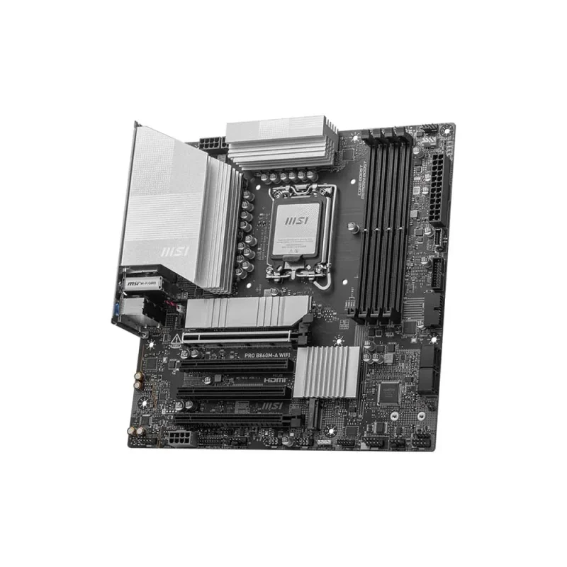 Msi Pro B860M-A WiFi LGA1851 Micro-ATX DDR5 Motherboard - Image 2