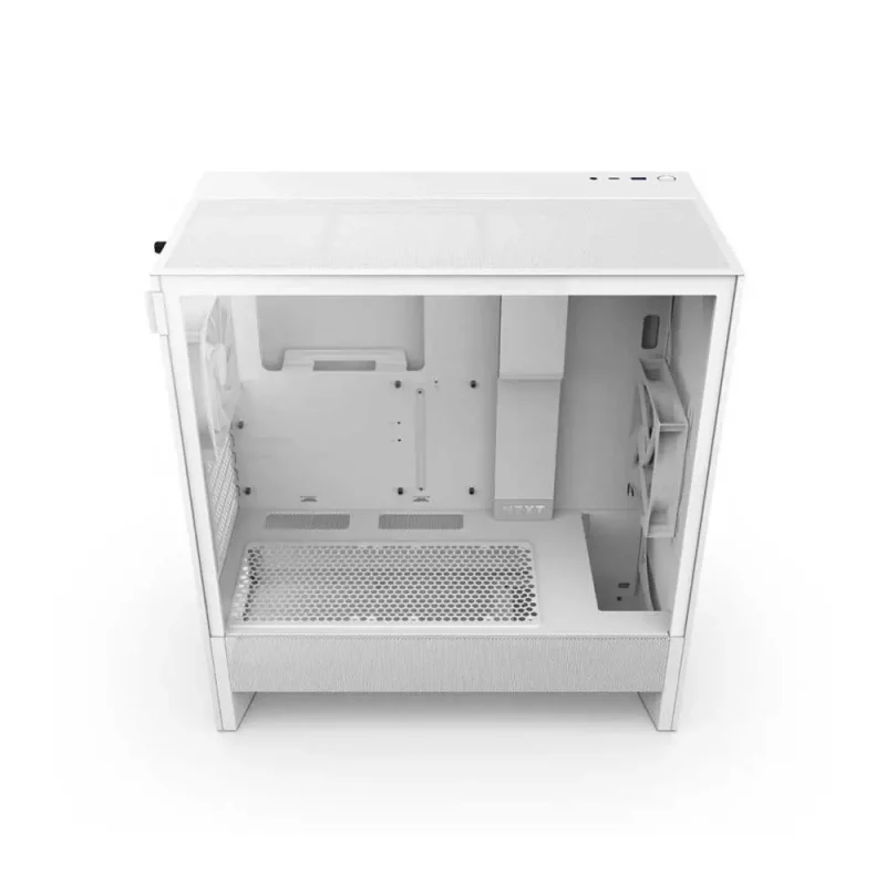 NZXT H5 Flow 2024 Edition E-ATX Mid Tower Cabinet White (CC-H52FW-01) - Image 2