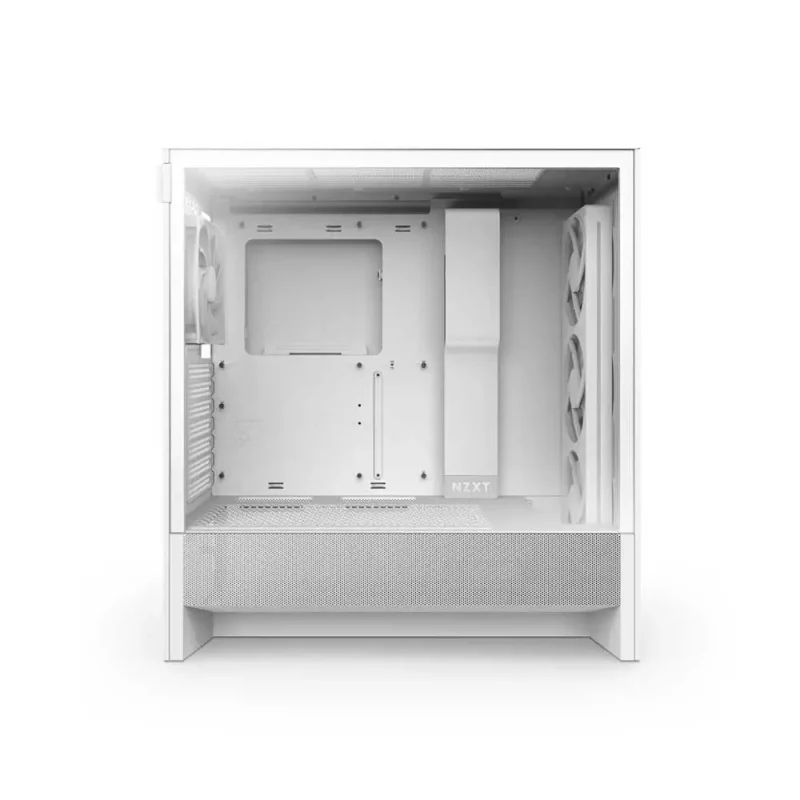 NZXT H5 Flow RGB 2024 E-ATX Mid Tower Cabinet White (CC-H52FW-R1) - Image 2