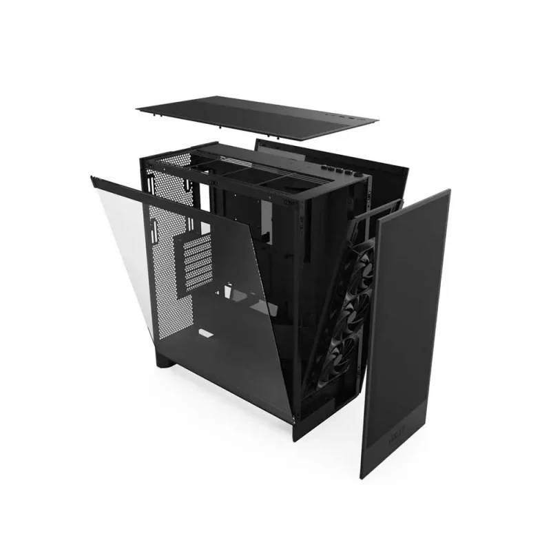 NZXT H7 Flow Mid Tower ATX Airflow Cabinet Matte Black (CM-H72FB-01) - Image 5