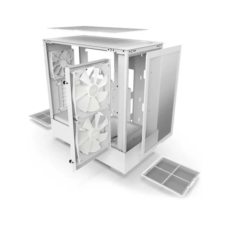 Nzxt H5 Flow Rgb Atx Mid Tower Cabinet (White) (CC-H51FW-R1) - Image 3