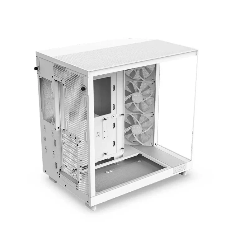 Nzxt H6 Flow Atx Mid Tower Cabinet Matte White (CC-H61FW-01) - Image 3