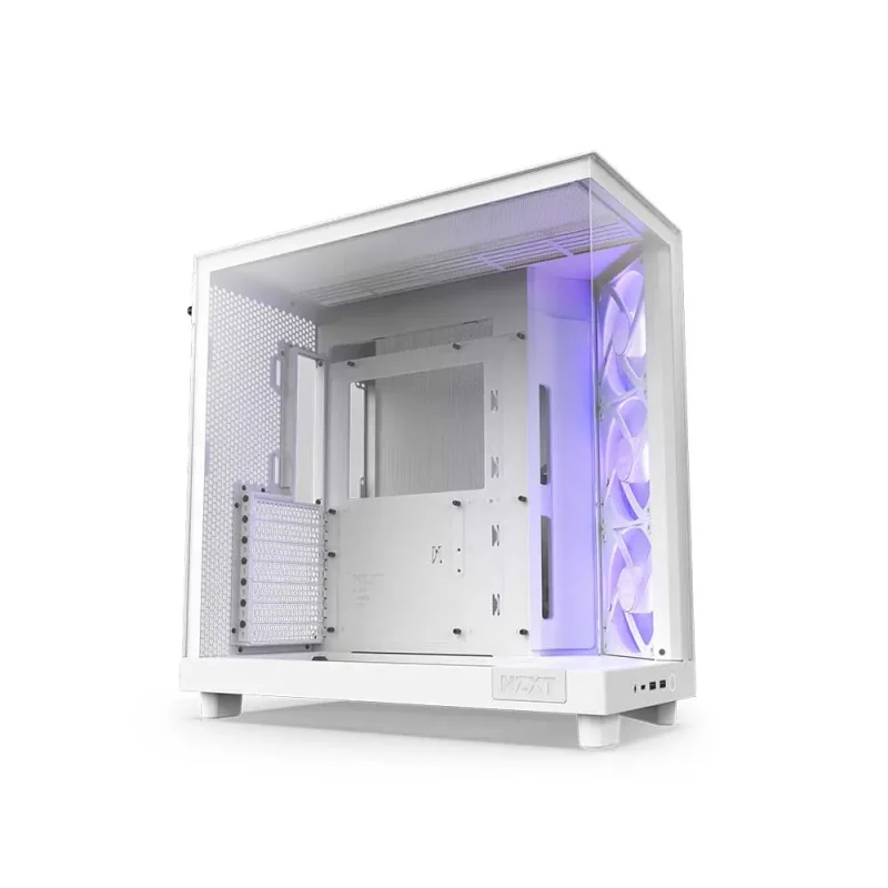 Nzxt H6 Flow Rgb Atx Mid Tower Cabinet Matte White (CC-H61FW-R1) - Image 5