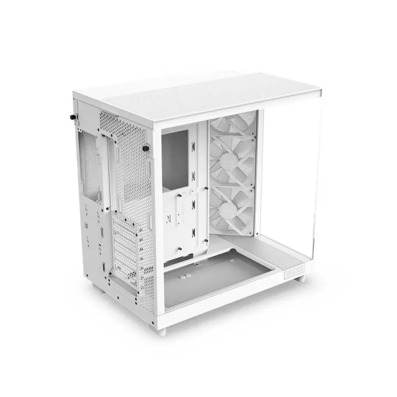 Nzxt H6 Flow Rgb Atx Mid Tower Cabinet Matte White (CC-H61FW-R1) - Image 3