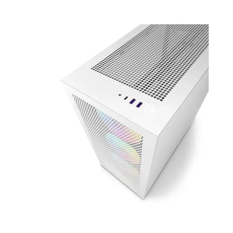 Nzxt H7 Flow Rgb Atx Mid Tower Cabinet (Matte White) (CM-H71FW-R1) - Image 2