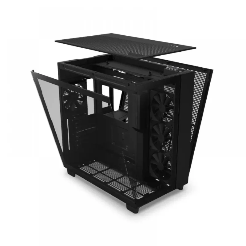 Nzxt H9 Flow Atx Mid Tower Cabinet Black (CM-H91FB-01) - Image 3