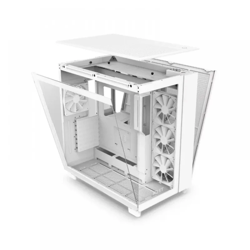 Nzxt H9 Flow Atx Mid Tower Cabinet White (CM-H91FW-01) - Image 3