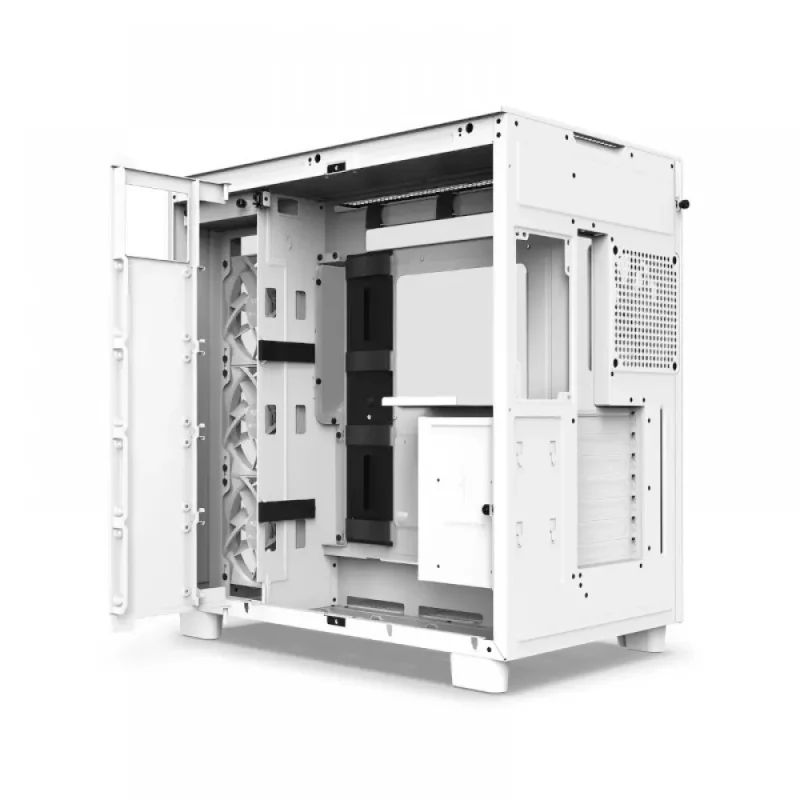 Nzxt H9 Flow Atx Mid Tower Cabinet White (CM-H91FW-01) - Image 2