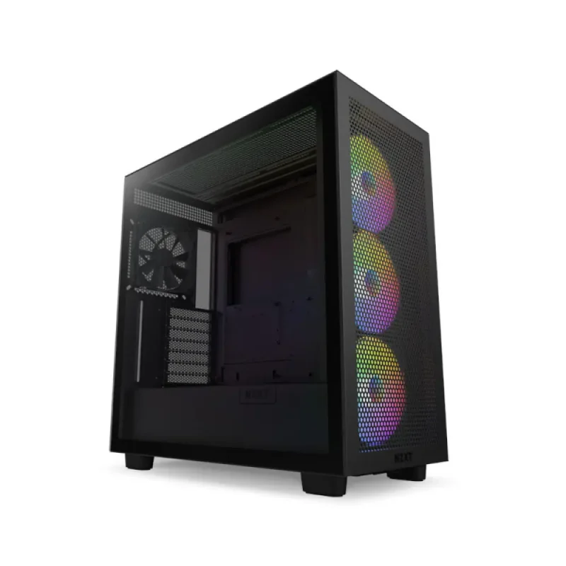 Nzxt H7 Flow Rgb Atx Mid Tower Cabinet (Matte Black) (CM-H71FB-R1)