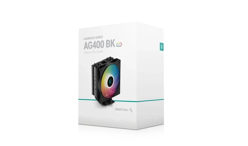 Deepcool AG400 ARGB 120mm CPU Air Cooler (Black) (R-AG400-BKANMC-G-2)