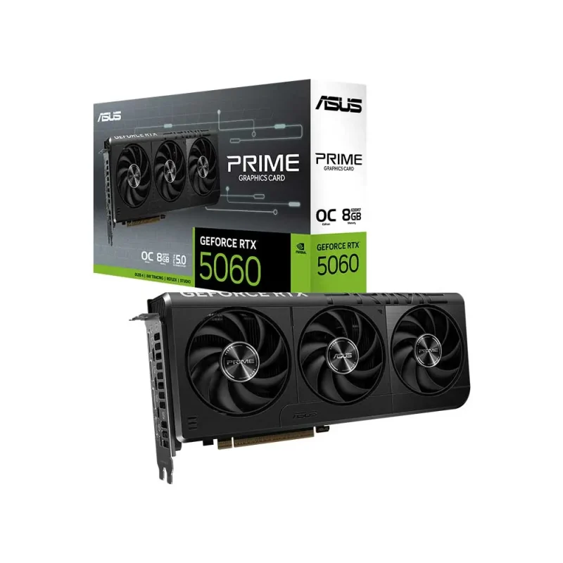 ASUS Prime RTX 5060 OC Edition 8GB GDDR7 Graphics Card (PRIME-RTX5060-O8G)