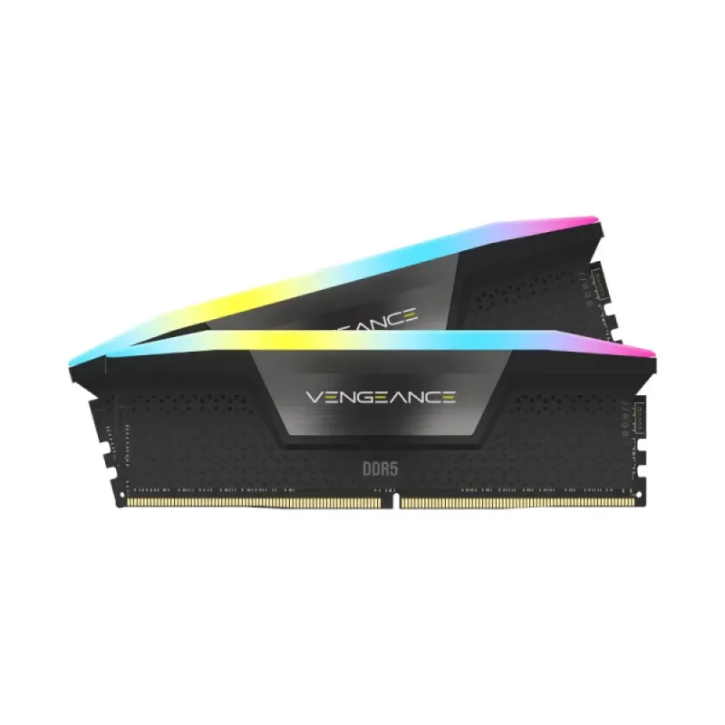 Corsair Vengeance RGB 64GB (32GBX2) DDR5 6000MHz CL40 Desktop Ram Black (40-40-40-77) (CMH64GX5M2B6000Z40) - Image 2
