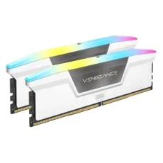 Corsair Vengeance Rgb 32Gb (16Gbx2) Ddr5 6000Mhz Desktop Ram (White) (CMH32GX5M2E6000C36W)