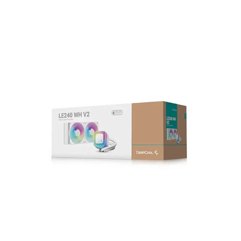Deepcool LE240 V2 240mm CPU Liquid Cooler White (R-LE240-WHAMMN-G-2) - Image 4