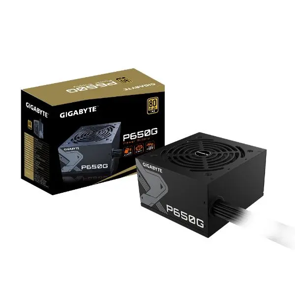 Gigabyte P650G 650 Watt 80 Plus Gold Power Supply (GP-P650G)