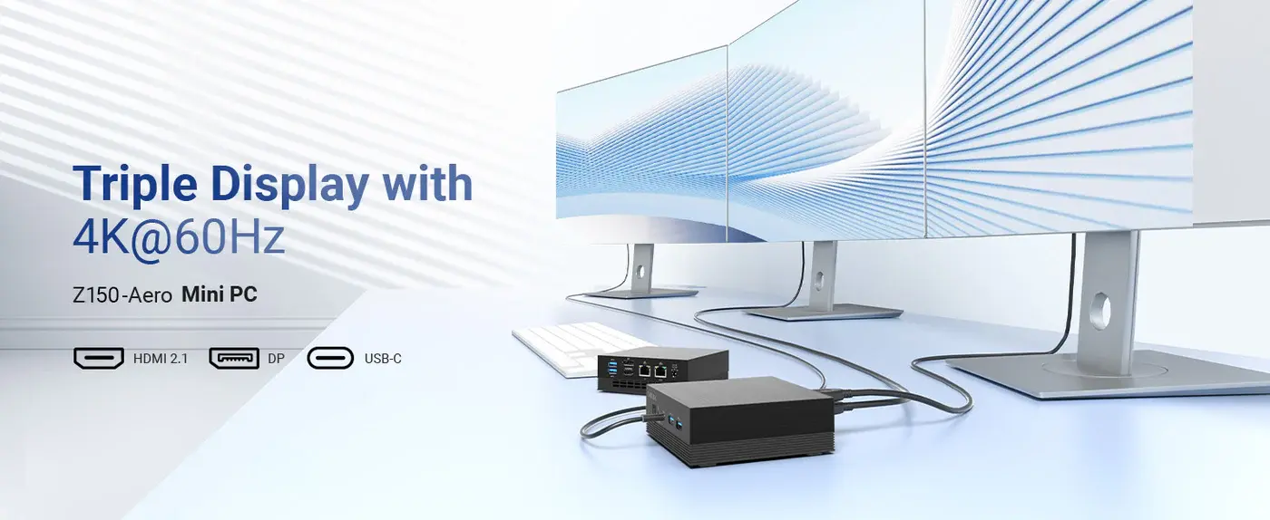 MINIX NEO Z150 Aero Barebone Mini PC with Intel N150 Processor 2