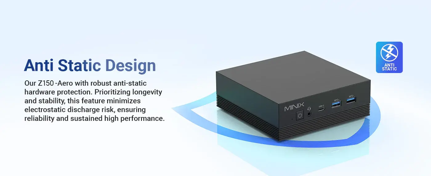 MINIX NEO Z150 Aero Barebone Mini PC with Intel N150 Processor 3