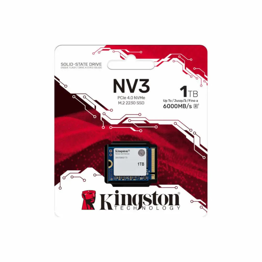 Kingston NV3 1TB PCIe Gen 4.0 NVMe Internal SSD (SNV3SM3/1T0)