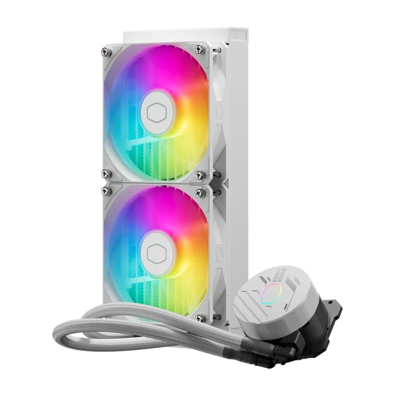 Cooler Master MASTERLIQUID 240 Core ll ARGB CPU Liquid Cooler (White)