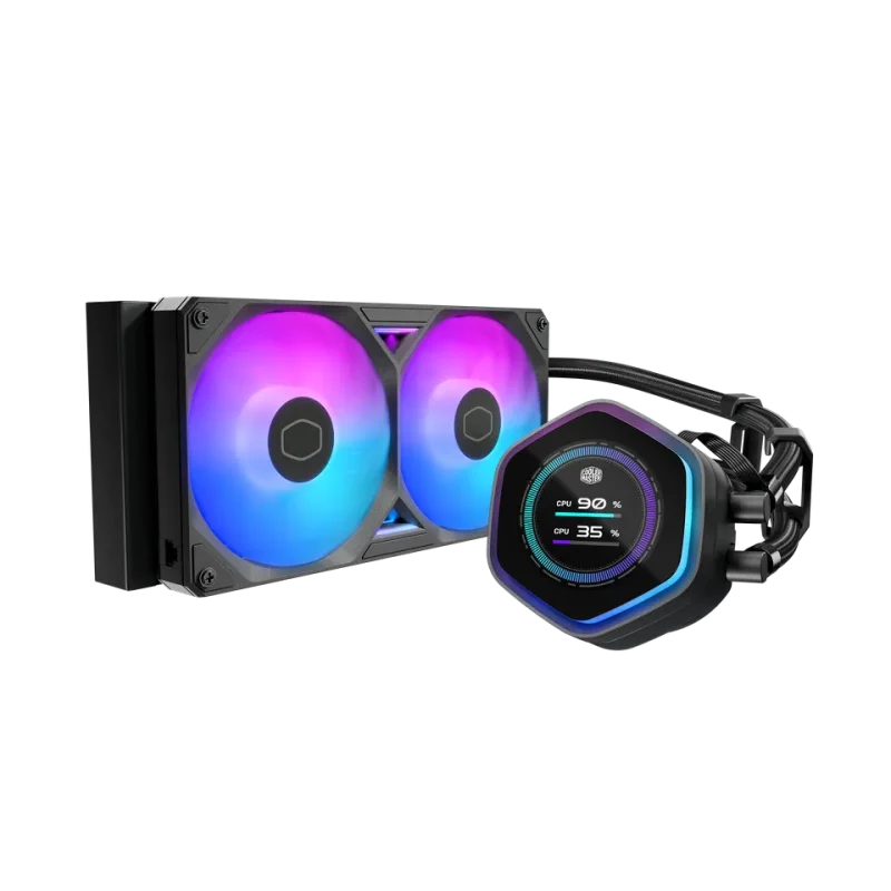 Cooler Master ML240 Atmos II LCD ARGB CPU Liquid Cooler (Black)