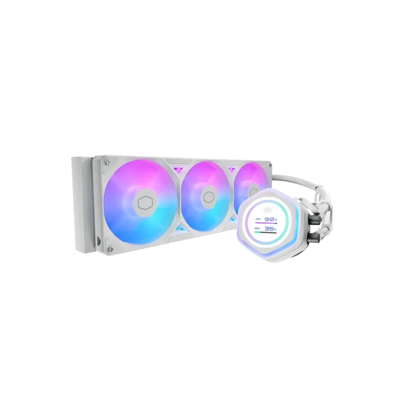 Cooler Master ML360 Atmos II LCD ARGB CPU Liquid Cooler (White)