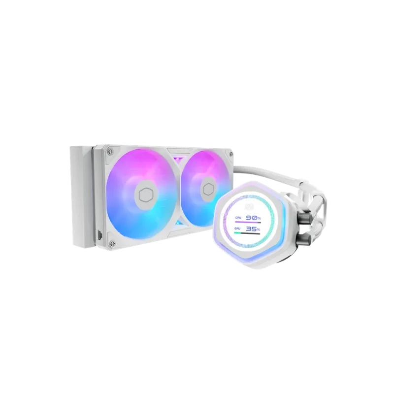 Cooler Master ML360 Atmos II LCD ARGB CPU Liquid Cooler (White)