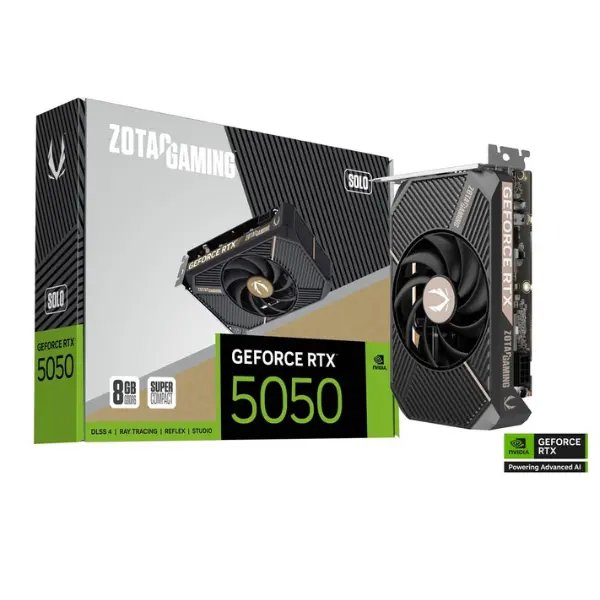 ZOTAC GAMING GeForce RTX 5050 SOLO 8GB GDDR6 Graphics Card (ZT-B50500G-10L)