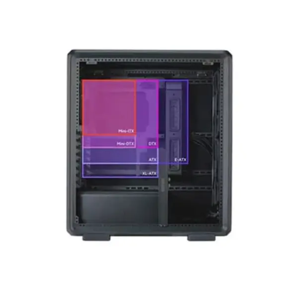 Cooler Master MasterFrame 500 Mesh ARGB E-ATX Mid Tower Case(Black)