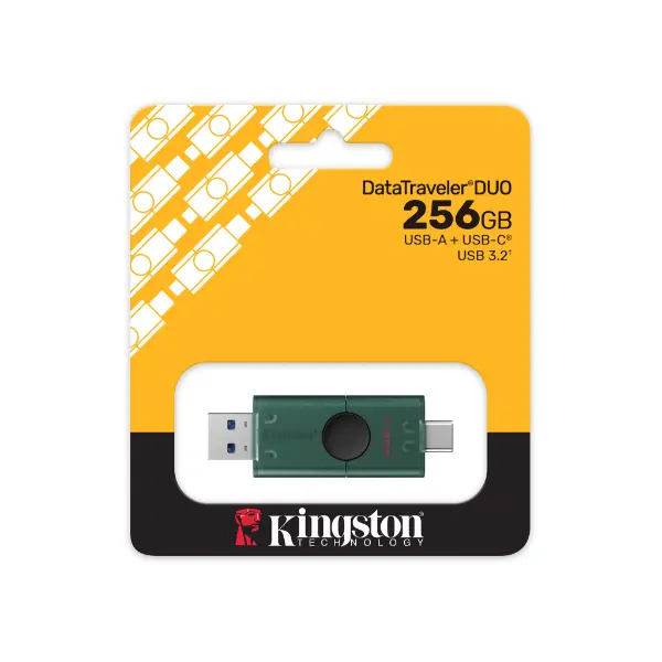 Kingston DataTraveler Duo USB 256GB |Type-C + Type-A | USB 3.2 Gen 1 | Pendrive | 5Y Warranty | DTDEG2/256GB 4 Kingston DataTraveler Duo USB 256GB Pendrive