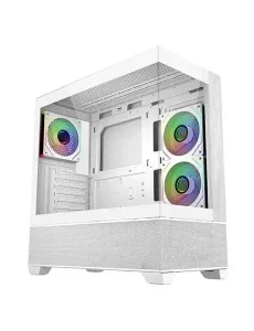 Cooler Master Elite 690 Wood ARGB Micro-ATX Mid Tower Cabinet (White)