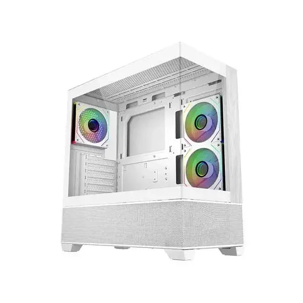 Cooler Master Elite 690 Wood ARGB Micro-ATX Mid Tower Cabinet (White)