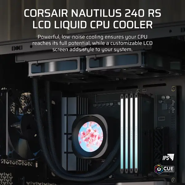 Corsair NAUTILUS 240 RS LCD Liquid Cooler (BLACK) 3 Corsair NAUTILUS 240 RS LCD Liquid Cooler (BLACK)
