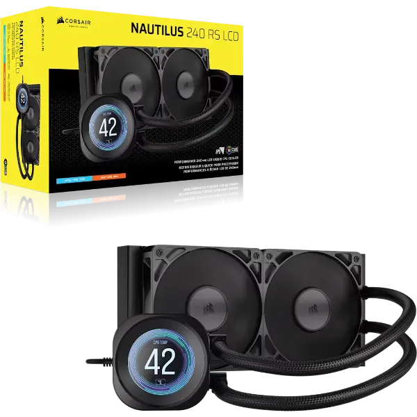 Corsair NAUTILUS 240 RS LCD Liquid Cooler (BLACK)