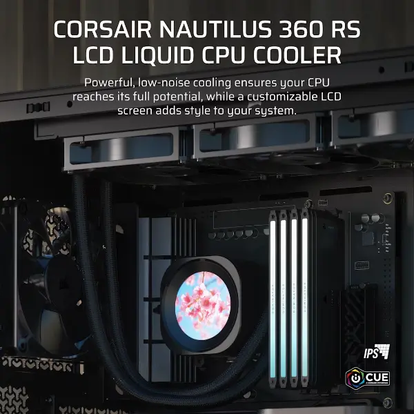 Corsair NAUTILUS 360 RS LCD Liquid Cooler (BLACK) 3 Corsair NAUTILUS 360 RS LCD Liquid Cooler (BLACK)