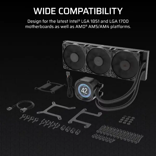 Corsair NAUTILUS 360 RS LCD Liquid Cooler (BLACK) 4 Corsair NAUTILUS 360 RS LCD Liquid Cooler (BLACK)