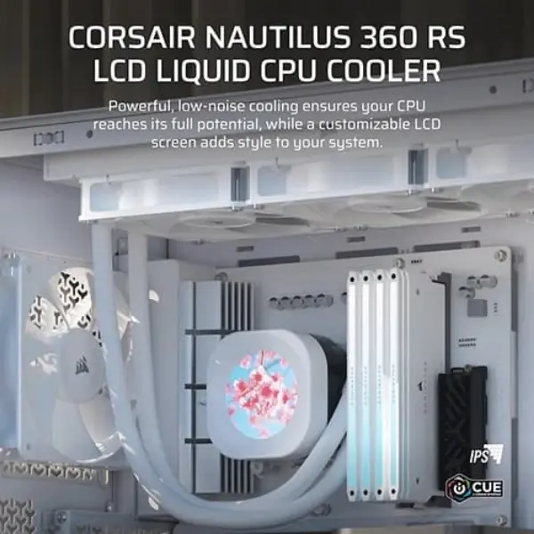 Corsair NAUTILUS 360 RS LCD Liquid Cooler (WHITE) 5 Corsair NAUTILUS 360 RS LCD Liquid Cooler (WHITE)