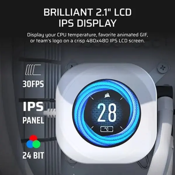 Corsair NAUTILUS 360 RS LCD Liquid Cooler (WHITE) 4 Corsair NAUTILUS 360 RS LCD Liquid Cooler (WHITE)