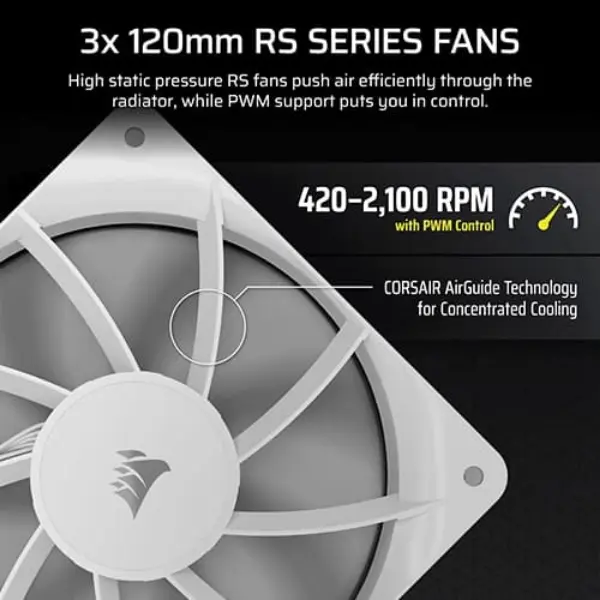 Corsair NAUTILUS 360 RS LCD Liquid Cooler (WHITE) 2 Corsair NAUTILUS 360 RS LCD Liquid Cooler (WHITE)