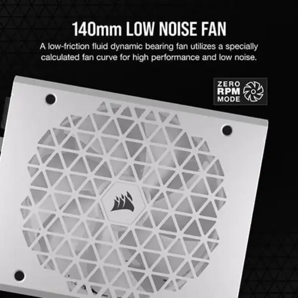 Corsair RM1200x Shift 1200W 80 Plus Gold ATX Fully Modular Power Supply (White) 2 Corsair RM1200x Shift 1200W 80 Plus Gold ATX Fully Modular Power Supply(White)