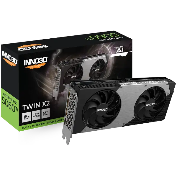 INNO3D GeForce RTX 5060 Ti TWIN X2 16GB GDDR7 Graphics Card