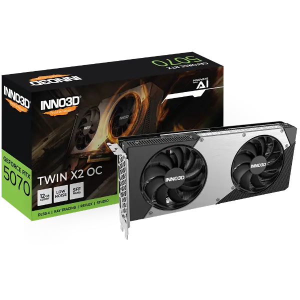 INNO3D GeForce RTX 5070 TWIN X2 OC 12GB GDDR7 Graphics Card