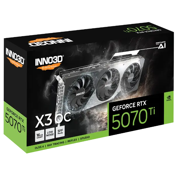 INNO3D GeForce RTX 5070 Ti X3 OC 16GB GDDR7 Graphics Card 2 INNO3D GeForce RTX 5070 Ti X3 OC 16GB GDDR7 Graphics Card